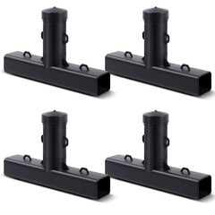 4 Pcs Rat Bait Stations Outdoor 15.2 X 10.6 Inch T Shaped Dual Entrances Mouse B