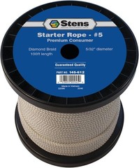 Diamond Braid Rope 100ft Heavy-Duty Polyvinyl Chloride White for Aerial Use