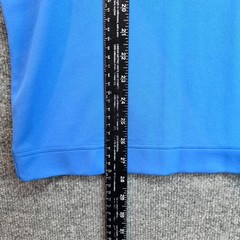 Footjoy FJ Mens Blue Quarter Zip Pullover Golf Shirt Thorntree Logo Size M