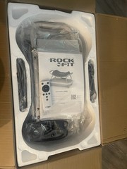 Wonder Core Rock N Fit 4D-Vibration Plate, LCD, Remote, Chair, 330 lb, Gray