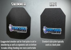 Body Armor AR500 Level 3 Set Of Plates Curved 10×12 Swim/Sapi