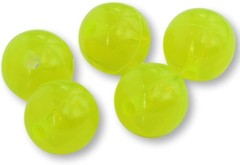 10mm 100 Ct Round CHARTREUSE YELLOW Beads USA Fishing Tackle Free Shipping