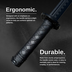 Polypropylene Wakizashi Katana (23.5&Prime;) with Saya Scabbard