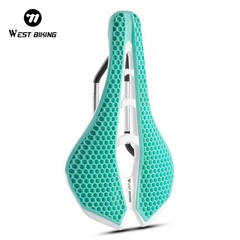 WEST BIKING Bicycle Saddle 3D Honeycomb Hollow Racing Bike Seat Cushion
