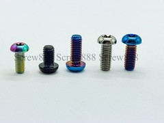 12pcs Titanium Bolt M5x10 12mm Button Torx T25 Bicycle Disc Brake Rotor Screws