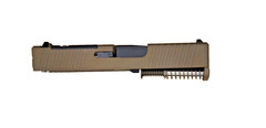 Glock 43/43X Complete Slide w/RMSc Cut fits G43/43X – FDE Slide/Black Barrel