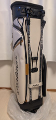 Malbon Golf Caddy Bag color White artificial leather with 2 hood covers JP