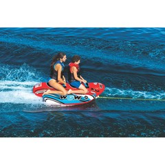 WOW Sports Super Sub 1-2 Person Waterskiing Towable Tube-Holds Up To 340 LBS-NEW