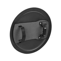 Round Metal Anti-Riot Shield Police Tactical CS Campus Security Protection Black