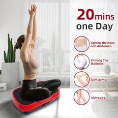Vibration Platform Plate Whole Body Exercise Fitness Massager Machine Slim 330lb