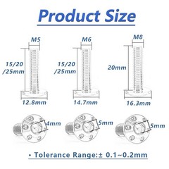 304 Stainless Steel Bolts M5 M6 x 15 20 25mm Motorcycle Brake Disc Mount Screws