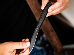 BOKER PLUS Modern Stockman EDC Folding Knife Nitro-V Micarta Clip Black 01BP0034