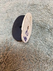 Vintage Original Unbranded Stock Pistol Grip Cap, W/Spacer, W/Measurements