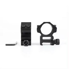 1 Inch Low Profile Scope Rings For 20mm Picainny Rail Mount Aluminum Black US
