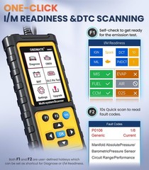 OBD2 Scanner with ABS SRS Transmission, Reset Fault Lights | Check Engine Code R