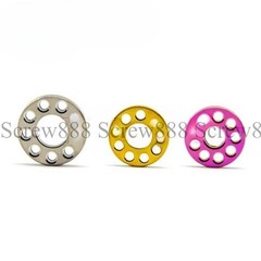 10pcs/lot Titanium Bolts Screws Washer M6M8 M10 Porous Drilled Spacer Ti Washers