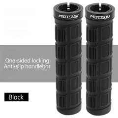 MTB Bike Handlebar Grips Aluminum Lock On Dual Color Rubber Ergonomic