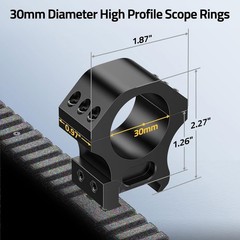 30mm Low/Medium/High Profile Scope Rings for Picatinny Bases Mount Heavy Duty US