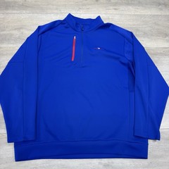 Antigua True Blue Golf Club Blue 1/4 Zip Pullover Men’s Sz 3XL Performance Golf