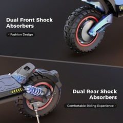 Dual Motor Electric Scooter Adult 2000W Off-Road 50Miles Range 38MPH Fast Speed