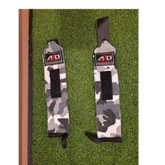 ARD CHAMPS Wrist Wraps 2-Pack Weight Lifting Camouflage Hook & Loop Gray