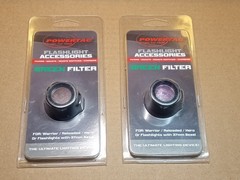 2 Green Flashlight Filters For Warrior, Reloaded, Hero Flashlights 37mm Bezel