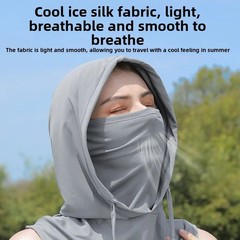 3-in-1 Cooling Balaclava Face Mask Sun Face Shield UV Protection Full Head Hood