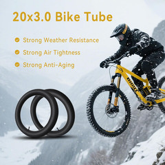 2 PCS 20X3.0 Bike Tube 20X3 Bike Inner Tube with Schrader Valve for 20 Inch
