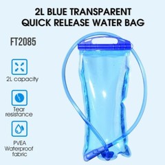 WEST BIKING 2L Water Bladder Bag Blue Transparent Quick Release Drink Water Bag