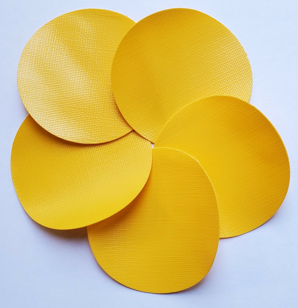 5x Vinyl Repair Patch for Inflatables, Water Toys, Boat, Pool, PVC Yellow INTEX
