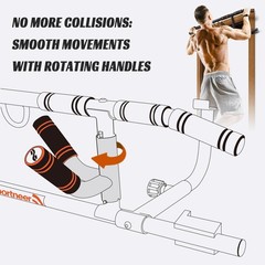 Sportneer – Pull Up Bar With Folding Handle Multi-Grip Chin Up Bar For Doorway