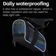 WEST BIKING Colorful Reflective Bike Bicycle Under Seat Saddle Tail Bag 1.8L