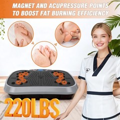 Vibration Plate-200 Speeds,10 Modes,5 bands,330lb-Home Fitness,Weight Loss