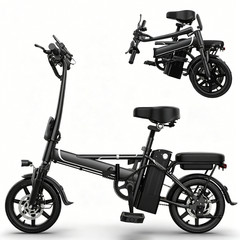 14Inch Ebike 500W Folding Electric Bike Bicycle 48V 10.4AH 35KM/H 30miles Range