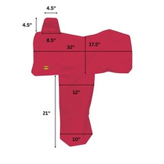 600D Nylon Western Saddle Cover Rip Stop Waterproof – Black, Red, RBlue, Magenta