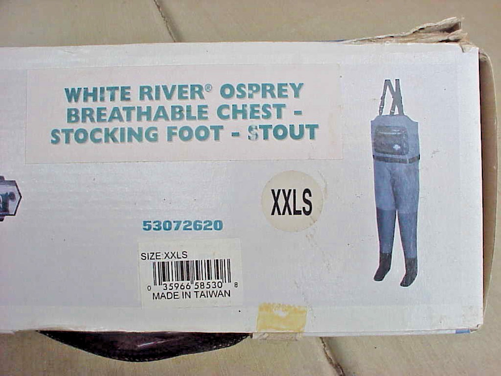 Cheapest NEW in BOX White River Fly Shop Chest Waders mens Size XXLS XXL Stout