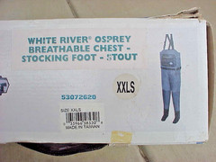 Cheapest NEW in BOX White River Fly Shop Chest Waders mens Size XXLS XXL Stout