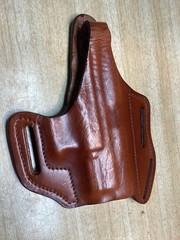 Front Line brand RH holster OWB Glock 19 RS & CD BROWN LEATHER 3 slots