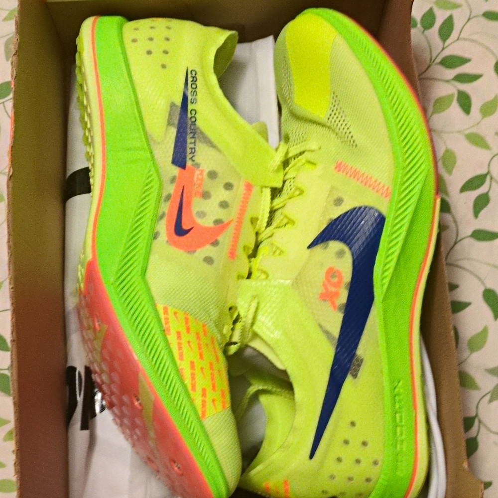 Nike ZoomX Dragonfly XC Men’s XC Running Shoes Green Blue Orange Size 11 Men