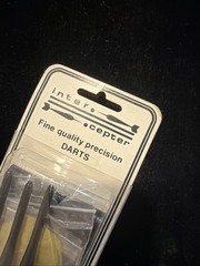 Vintage Target Brass Darts 20g Made in England with Classic Leather Case