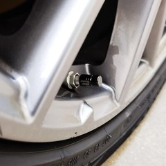 Titanium Car Tire Valve Caps Tyre Valve Stem Cover Dustproof Tire Cap 4PCS