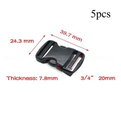 20-50mm Plastic Dual Adjustable Side Release Buckles for MOLLE Backpacks