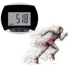 Pedometer Walking Step Counter with Belt Clip Multi-functional Pedometer LCD Dis