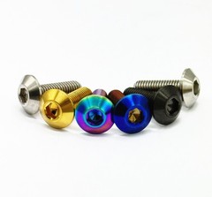 Titanium Bolt M6x12 15 20mm Umbrella Hex Torx Screw for Bicycle Motorcycle Bolt