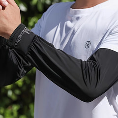 Summer Ice Silk Sleeves Breathable Loose-Fit Cycling Driving Cooling Arm Covers