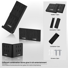 Cyeelife Dart Holder Combinable Plastic Wall Mount for 12pcs Steel/Soft Tip Dart