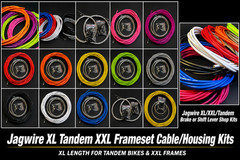 Jagwire XL Tandem Road MTB-Shift/Brake Cable/Housing Kits 4/5mm SRAM SHIMANO PRO