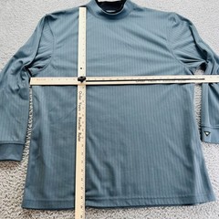 Wedge Golf And Beyond Shirt Medium Long Sleeve Pullover Mock Neck Blueish