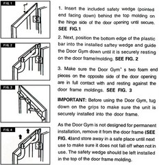 DOORWAY CHIN UP BAR PULL UP BAR SIT UP MULTI-FUNCTION HOME GYM