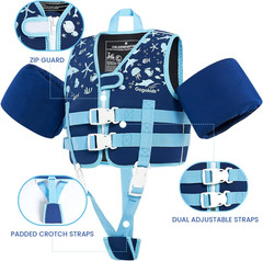 Toddler Swim Vest for Kids 33-66 Pounds, Toddler Floaties Water Wing Arm Float,